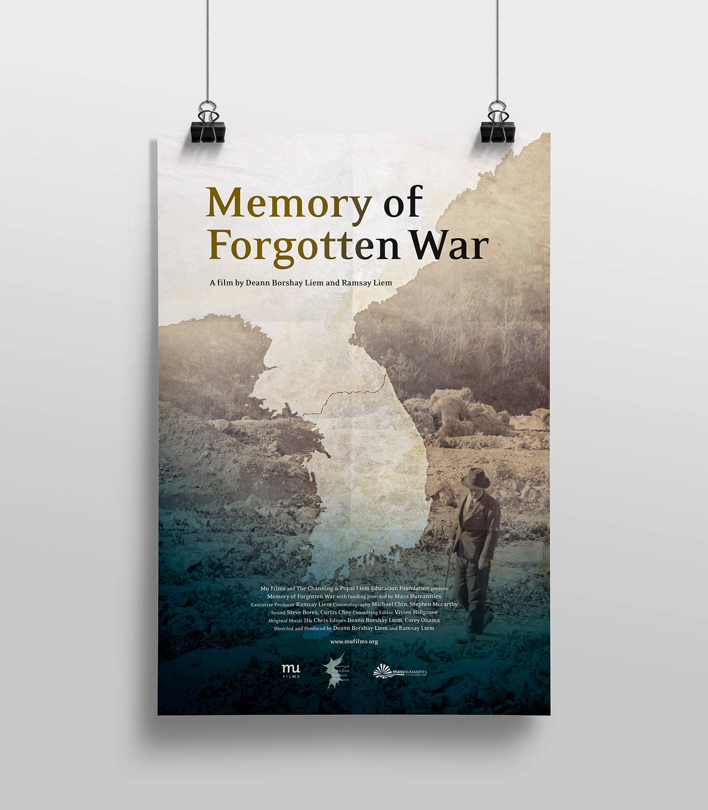 documentary poster design of memory of forgotten war