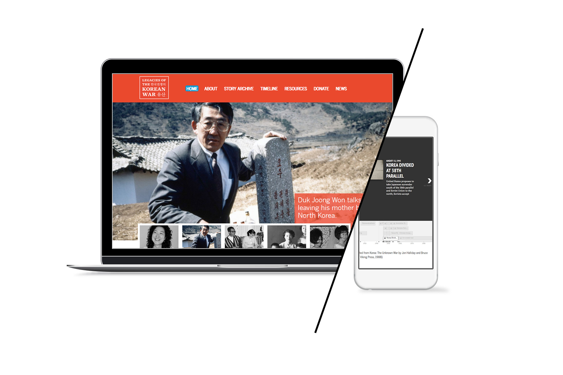 web design legacies of the korean war documentary